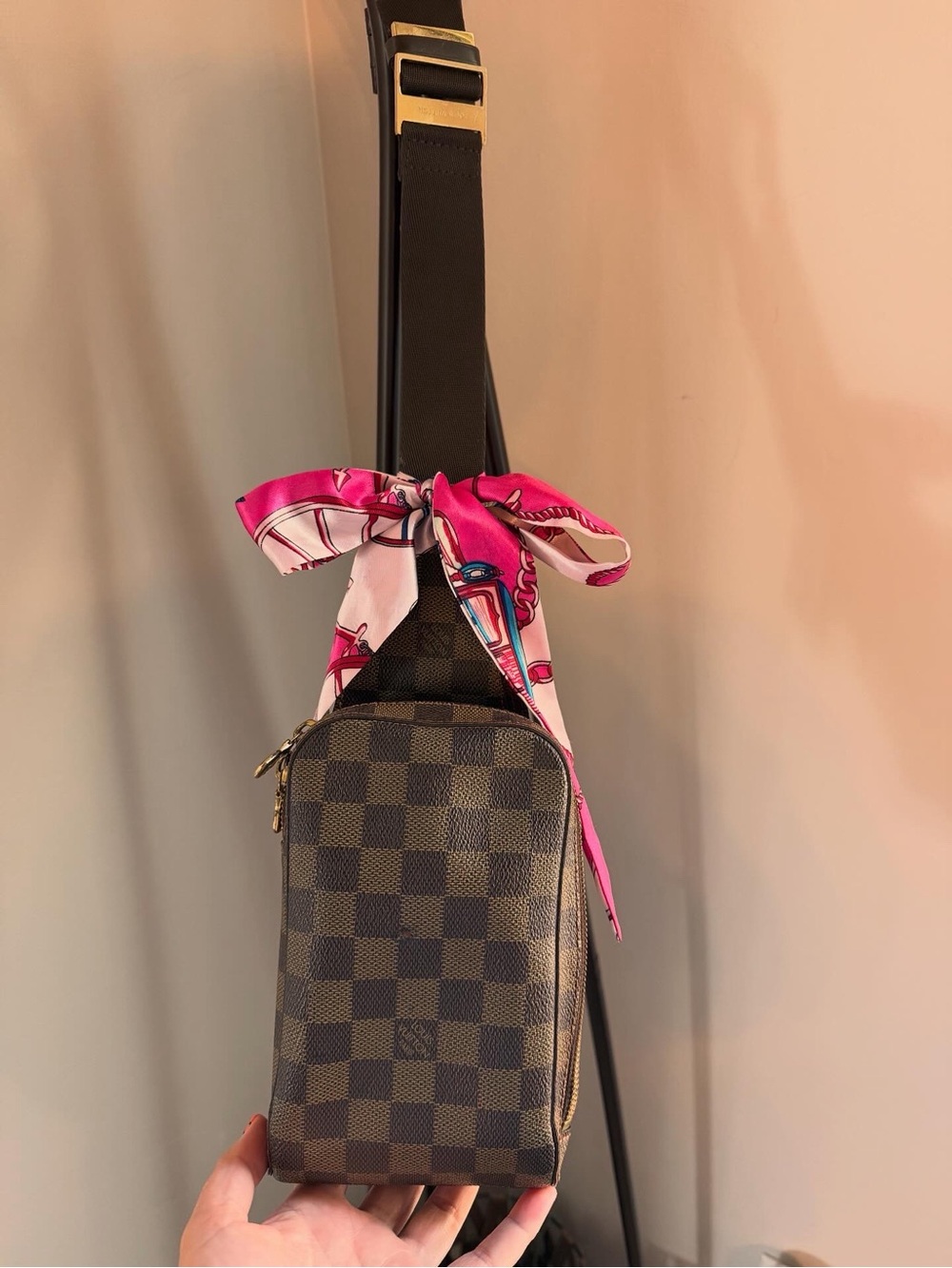 Authentic Louis Vuitton Damier Sling Bum bag
